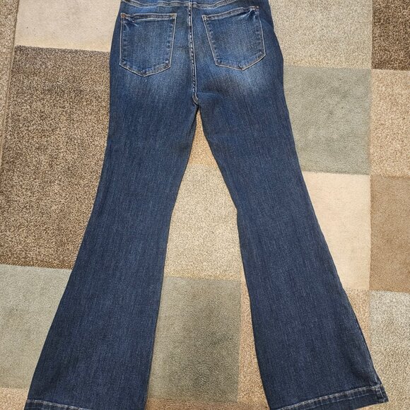 Judy Blue JB82443 Trouser Hem Flare High Waist Jeans NWT - Picture 2 of 7